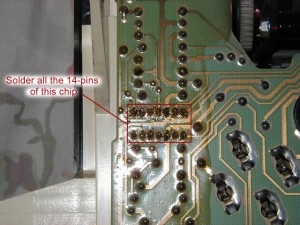 Close-up of where you need to solder. 